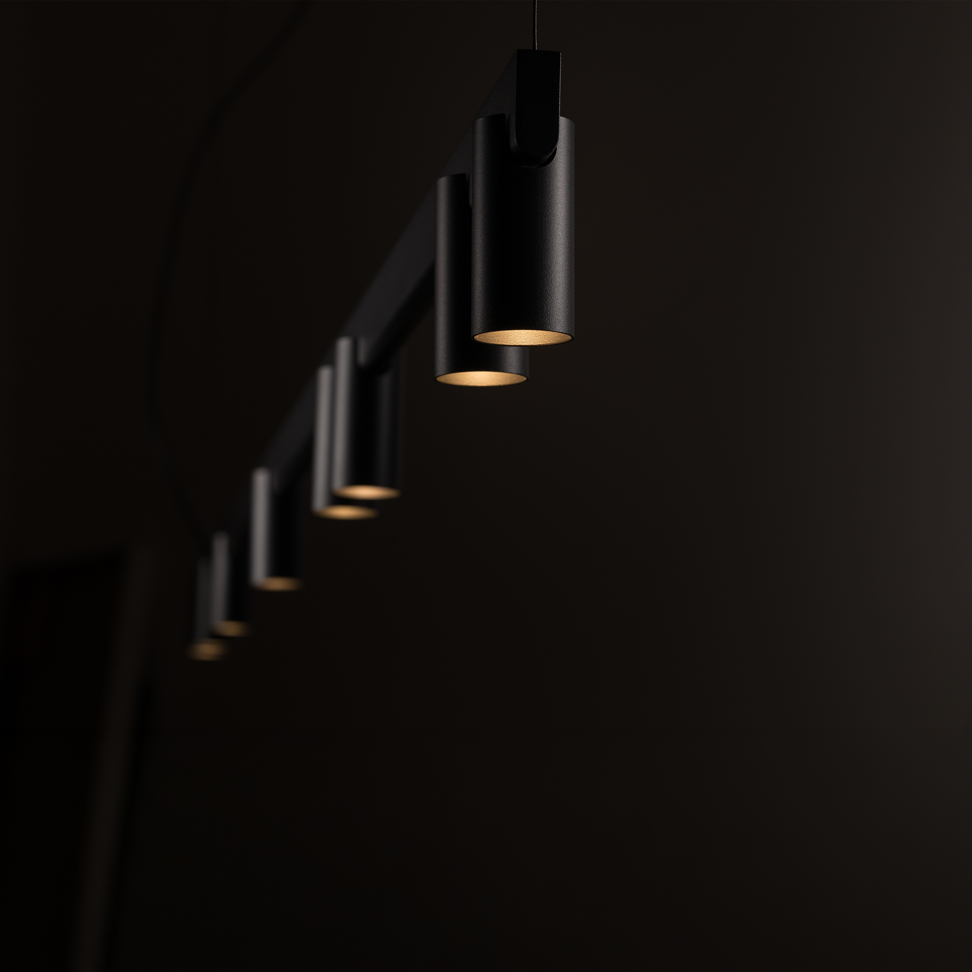 Lampa wisząca nowoczesna FOURTY LINE LED 12292, czarna, GU10 + LED – Nowodvorski Lighting - obrazek 5