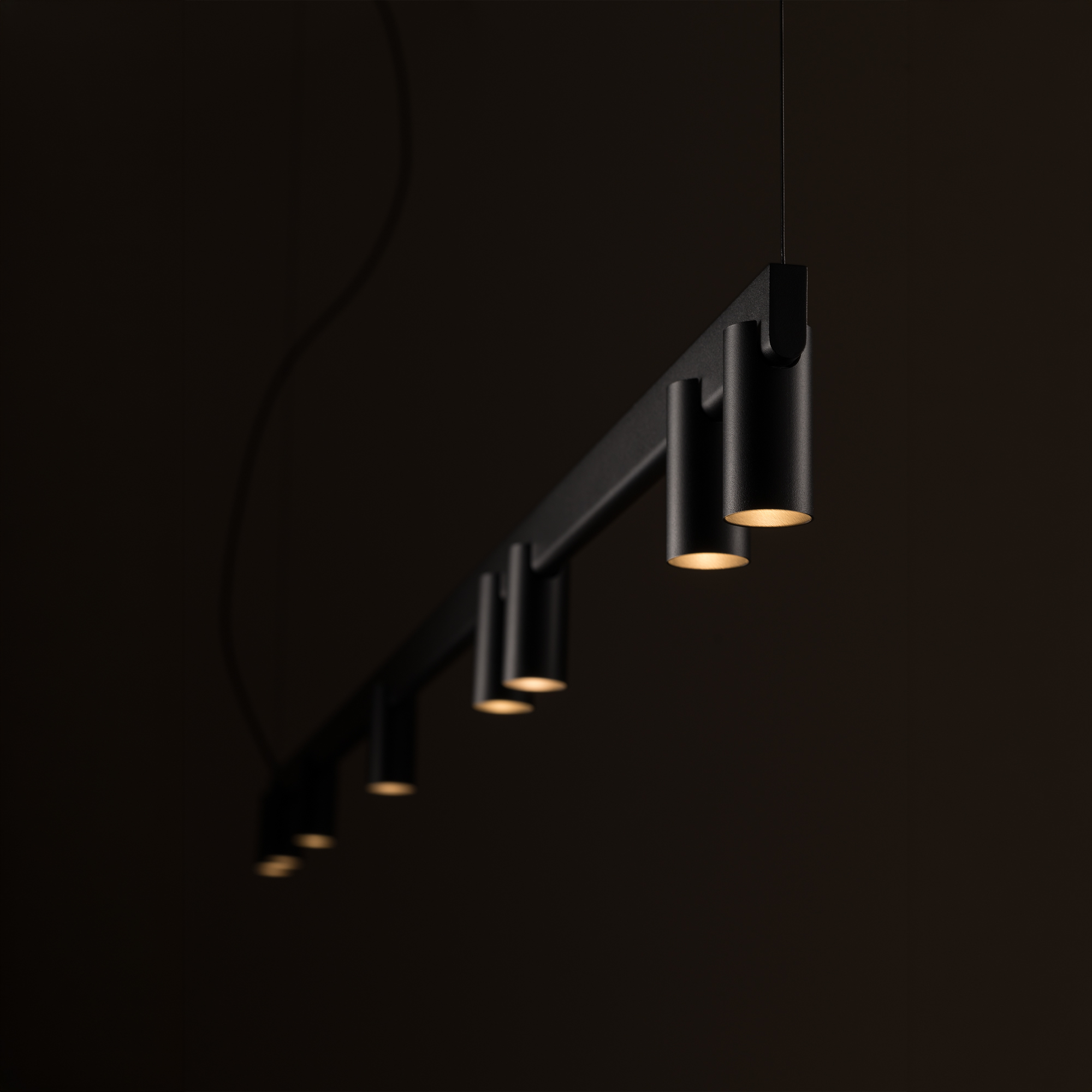 Lampa wisząca nowoczesna FOURTY LINE LED 12292, czarna, GU10 + LED – Nowodvorski Lighting - obrazek 8