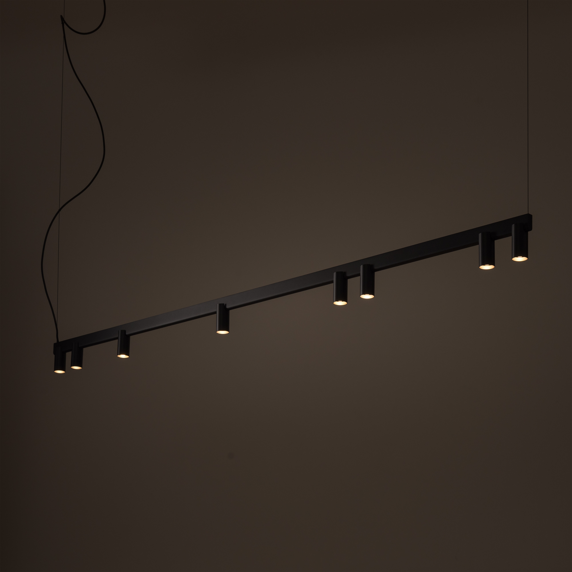 Lampa wisząca nowoczesna FOURTY LINE LED 12292, czarna, GU10 + LED – Nowodvorski Lighting - obrazek 2