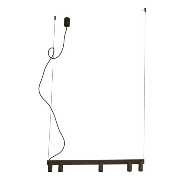 Lampa wisząca nowoczesna FOURTY LINE LED 900 12298, czarna, GU10 + LED – Nowodvorski Lighting