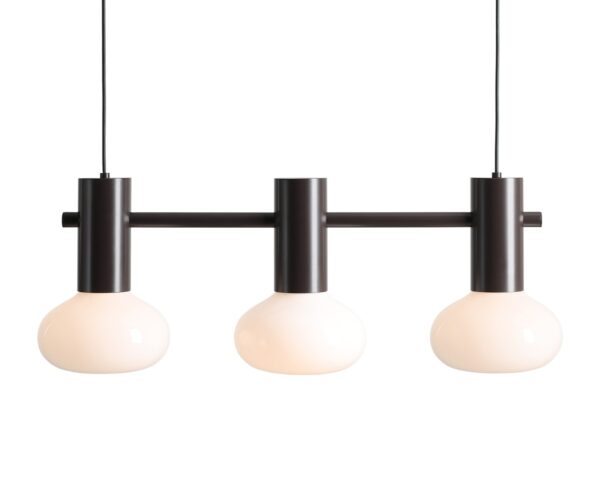 Lampa wisząca nowoczesna Aldex FLO 3 S 7000E28_S brązowa mokka 3×E14