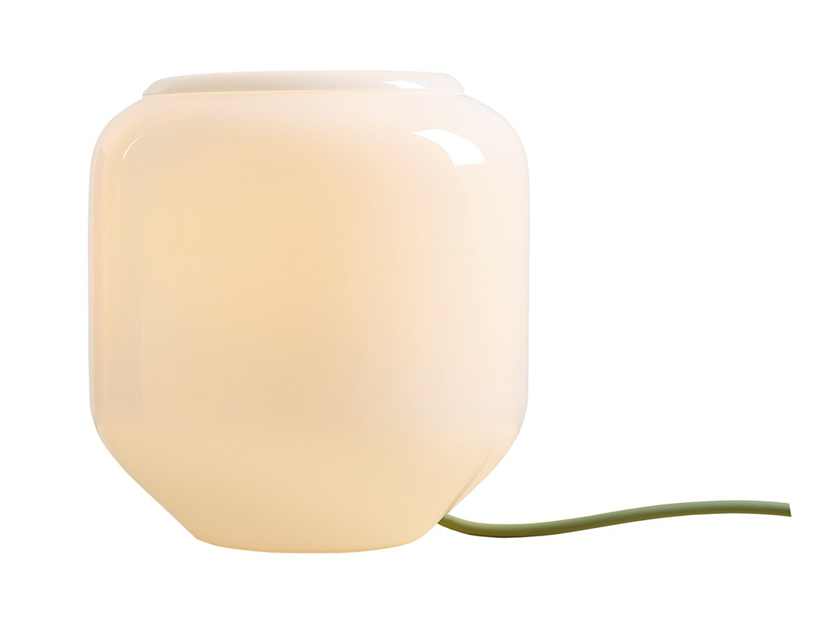 Lampa stołowa minimalistyczna Aldex FLASK S 8500B32_S biała / szałwiowa 1×E14 - obrazek 4