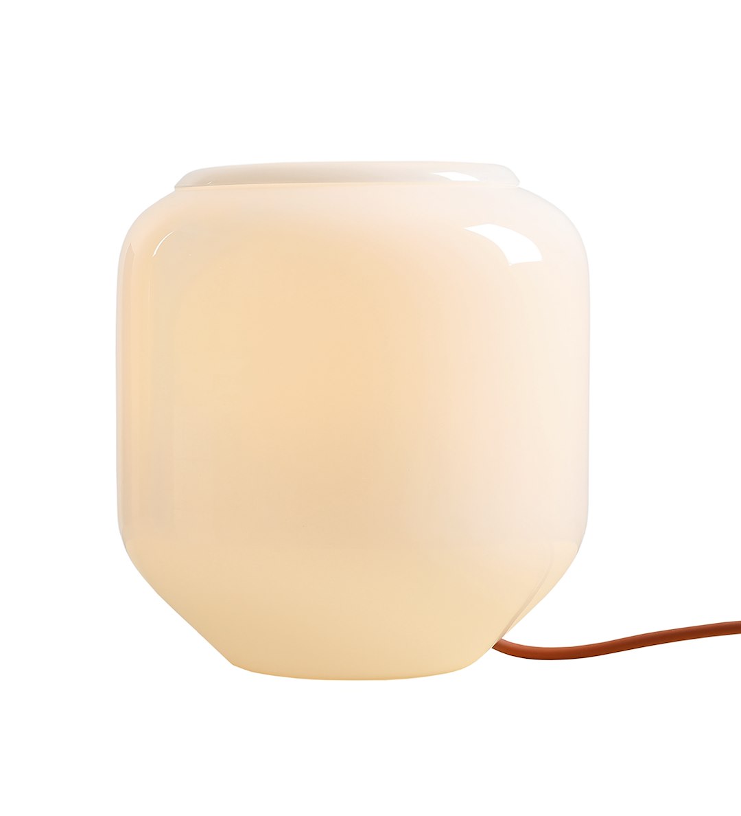 Lampa stołowa minimalistyczna Aldex FLASK S 8500B24_S biała / ceglana 1×E14 - obrazek 3