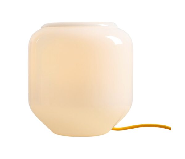 Lampa stołowa minimalistyczna Aldex FLASK S 8500B21_S biała / żółta 1×E14