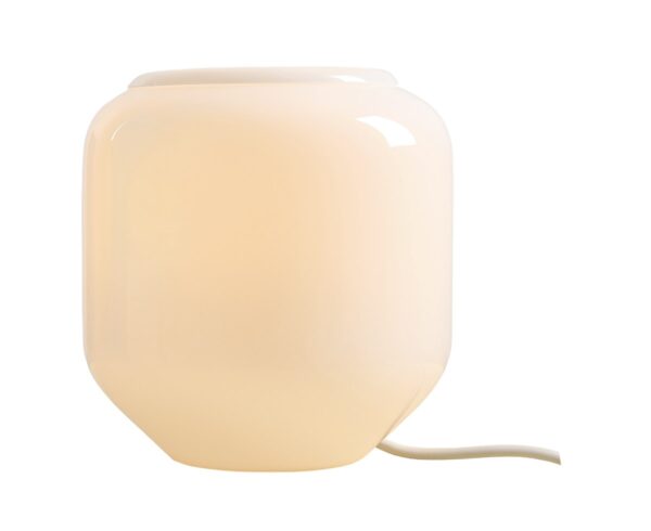 Lampa stołowa minimalistyczna Aldex FLASK S 8500B20_S biała / jasnokremowa 1×E14