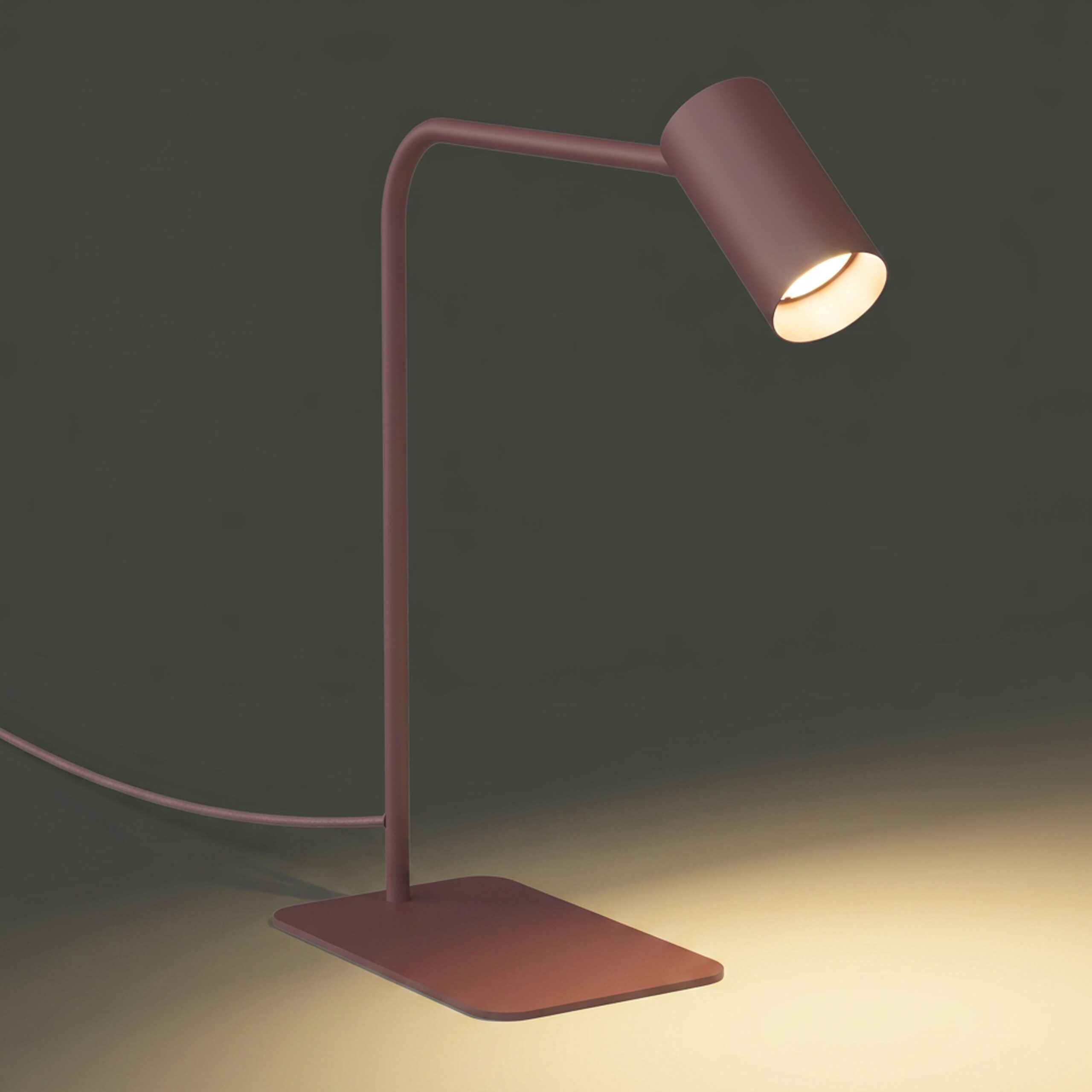 Lampa stołowa nowoczesna MONO 12778, burgundowa, 1×GU10 – Nowodvorski Lighting - obrazek 2