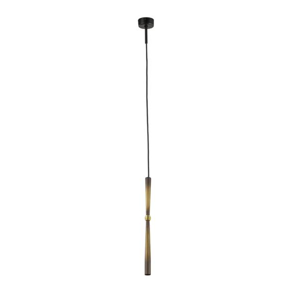 Lampa wisząca Antigo LINO 8853 Ż1 – czarna / mosiądz, mosiądz połysk – 8857
