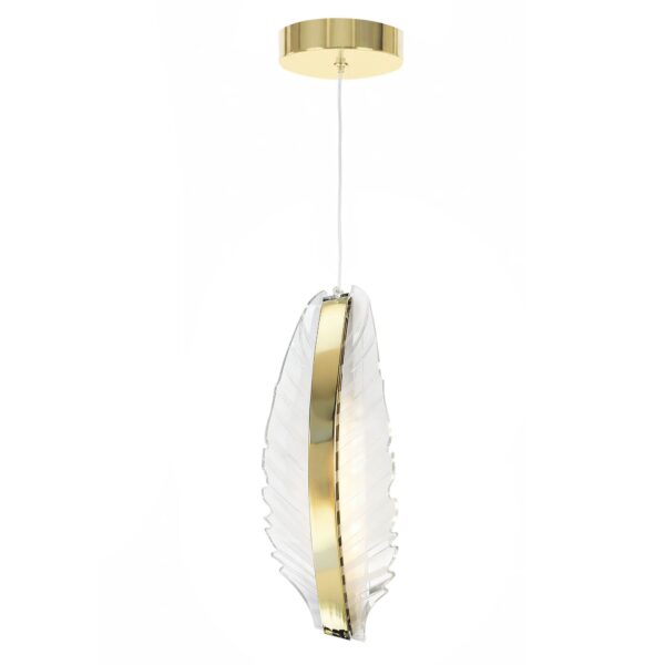 LAMPA SUFITOWA WISZĄCA LED G141-CP ZŁOTA