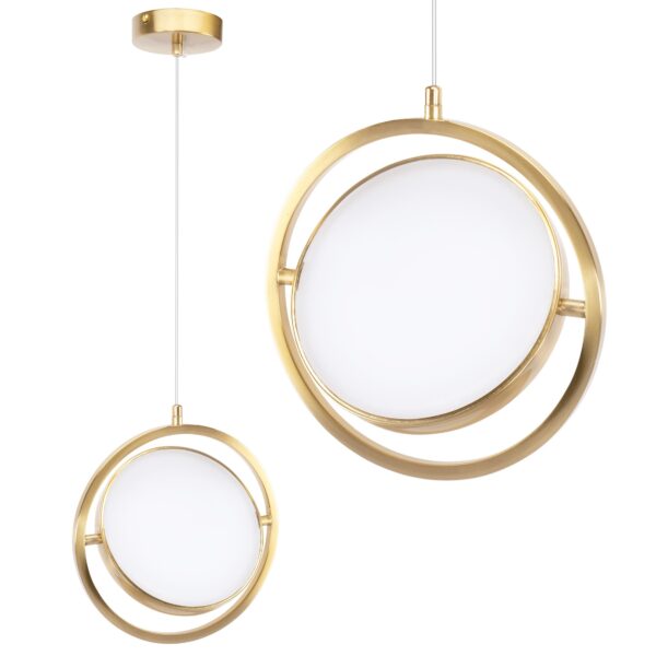 LAMPA WISZĄCA LED APP1791-CP Złota Szczotkowana