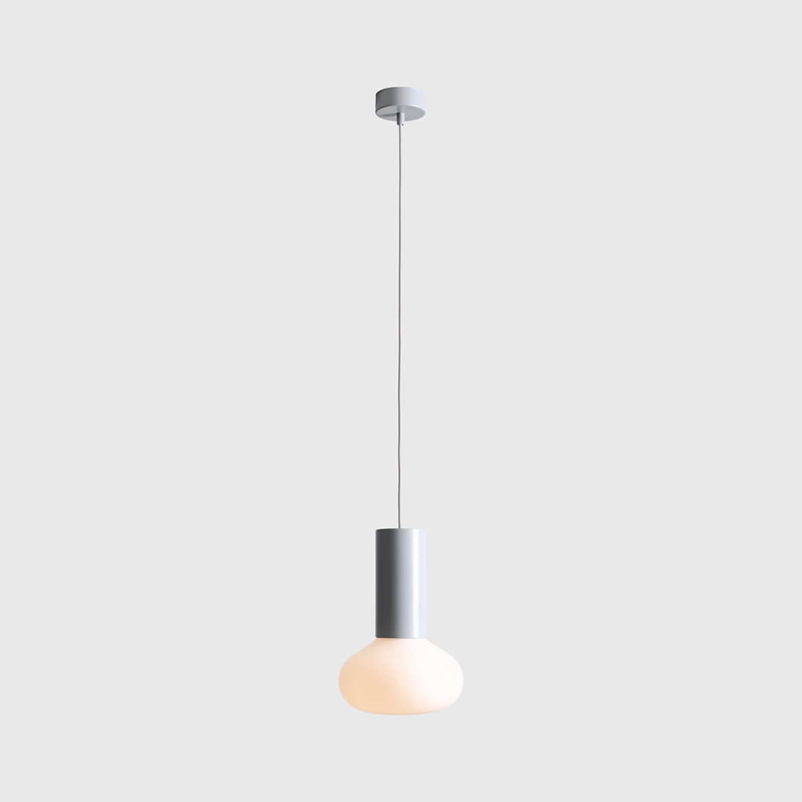 Lampa wisząca nowoczesna Aldex FLO S 7000G22_S szara 1×E14 - obrazek 3