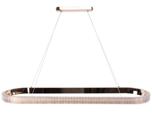 LAMPA WISZĄCA LED APP1751-CP Złota 90 cm