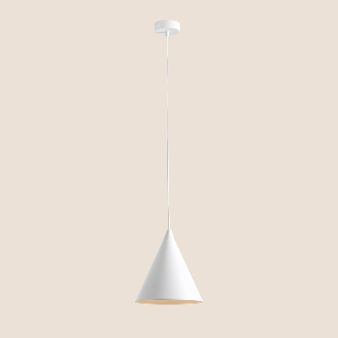Lampa wisząca minimalistyczna Aldex FORM 1108G biała 1×E27 - obrazek 7