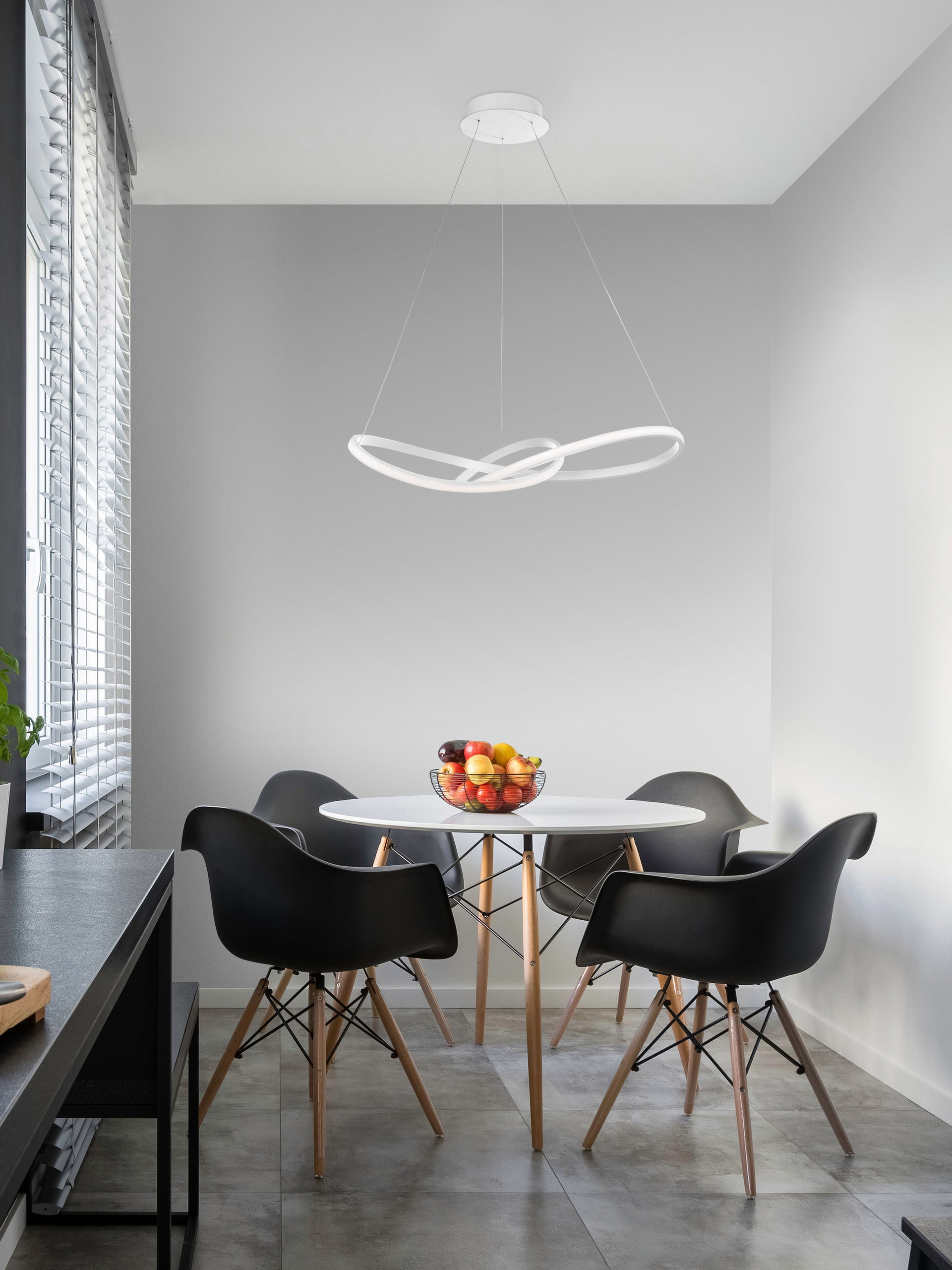 Lampa wisząca nowoczesna Luces Exclusivas JEREZ, biała, LED 53 W 3000 K, Ø 72 cm – LE41657