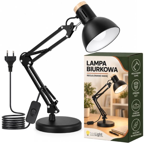 Lampka biurkowa JNH044-1T Czarna