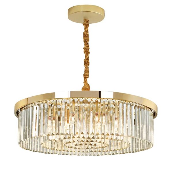 Lampa kryształowa wisząca APP1531-8CP4 Złota