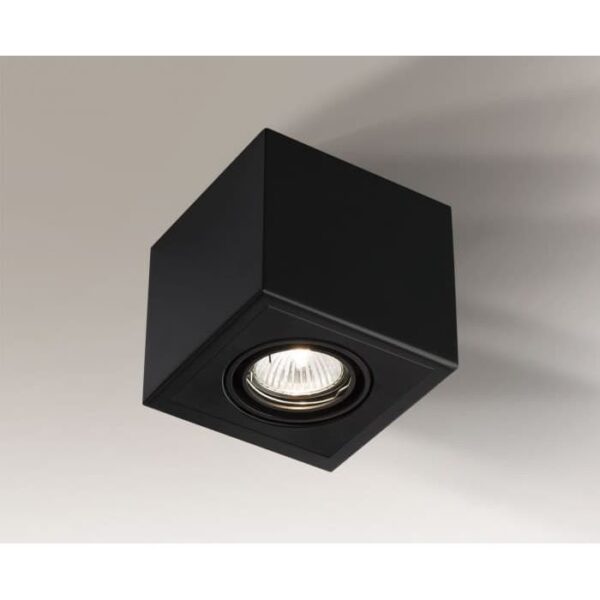 Lampa sufitowa nowoczesna Antigo AWA H – czarna, 1 × GU10 – 1213