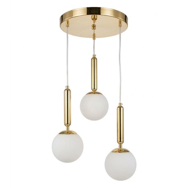 LAMPA SUFITOWA WISZĄCA G179-3CP ZŁOTA