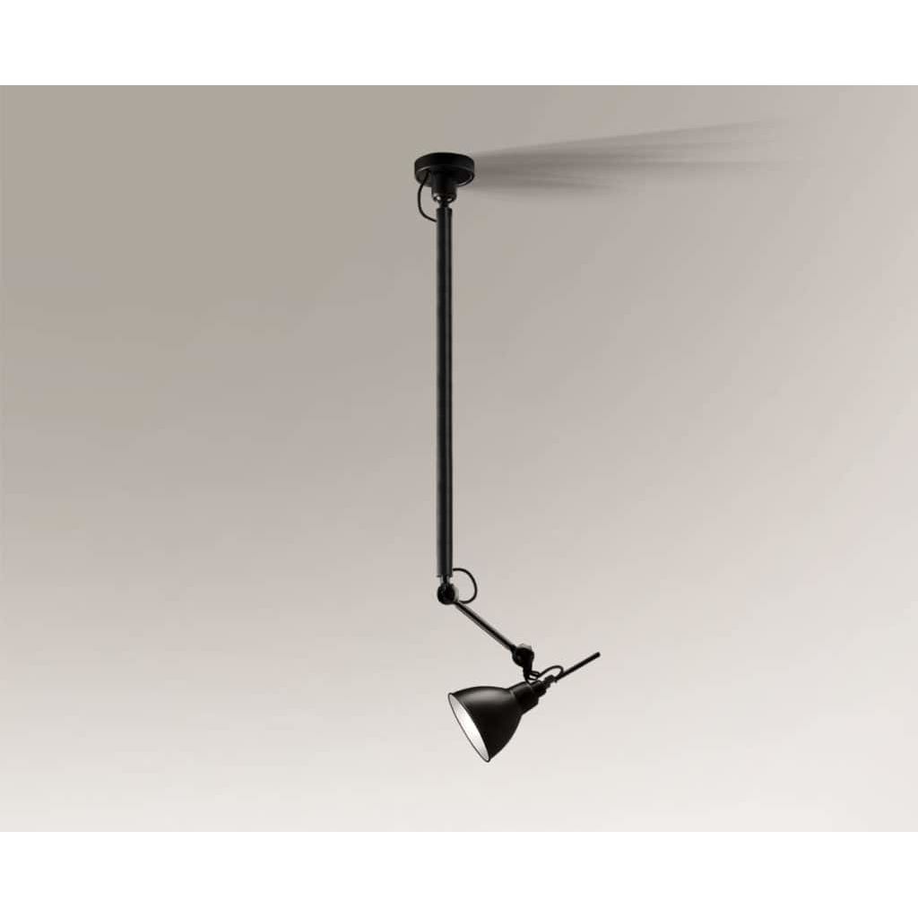 Lampa wisząca loftowa Antigo DAISEN – czarna, 1 × E27 – 5624
