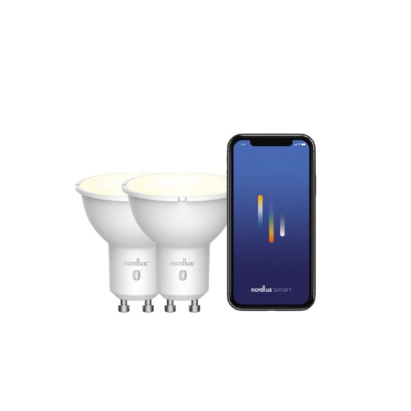 Zestaw 2 żarówek LED Nordlux SMART GU10 2200-6500 K 420 lm — biały, 2070041000