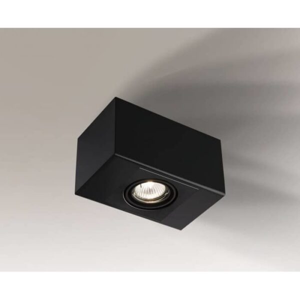 Lampa sufitowa Antigo SETO H – czarna, 1 × GU10 – 1214