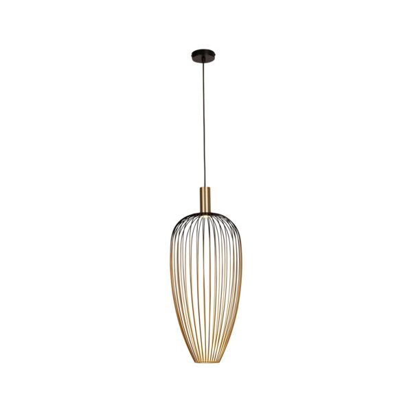 Lampa wisząca nowoczesna Lucide AURELIE — złota, GU10 (MR11), Ø 30 cm — 21442/01/10