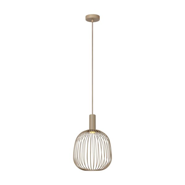 Lampa wisząca nowoczesna Lucide ESTEREL — taupe, GU10 (MR11), Ø 25 cm — 21446/25/41