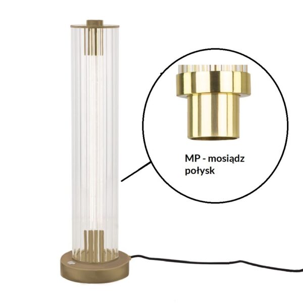 Lampa stołowa glamour Antigo MEREZI G – mosiądz, mosiądz połysk, LED 15 W, 3000 K – 2006- MP