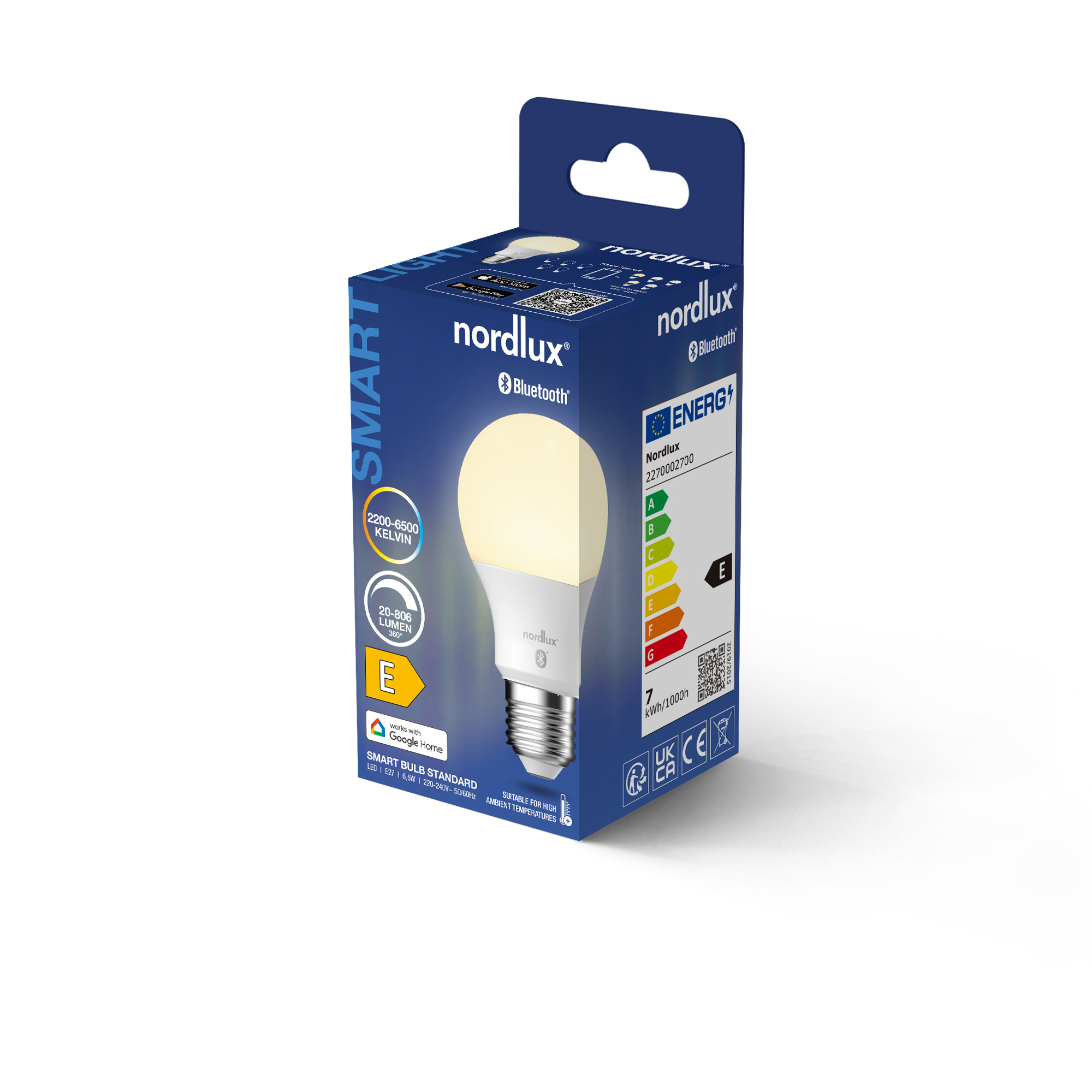 Żarówka LED Nordlux SMART E27 A60 HIGH HEAT 2200-6500 K 806 lm — biała, 2270002700 - obrazek 6