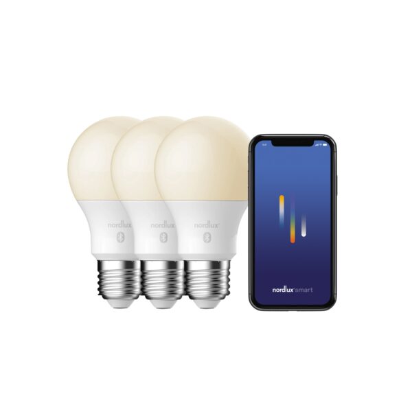 Zestaw 3 żarówek LED Nordlux SMART E27 A60 2200-6500 K 900 lm — biały, 2270022701