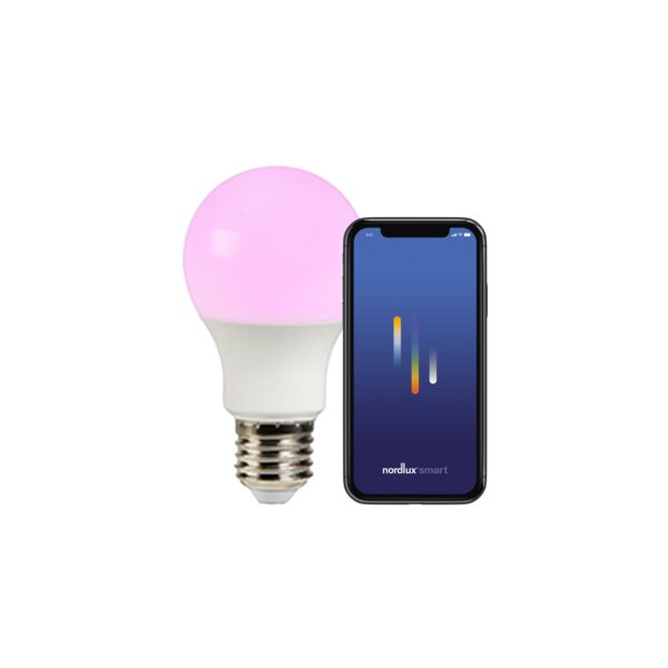 Żarówka LED Nordlux SMART E27 A60 RGB 2200-6500 K 806 lm — biała, 2270072701