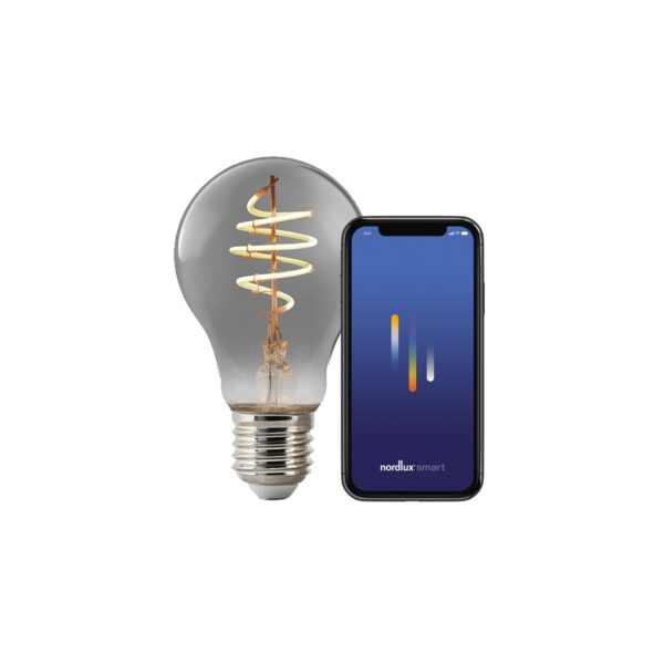 Żarówka LED Nordlux SMART E27 A60 1800 K 100 lm — dymiona, 2280012747