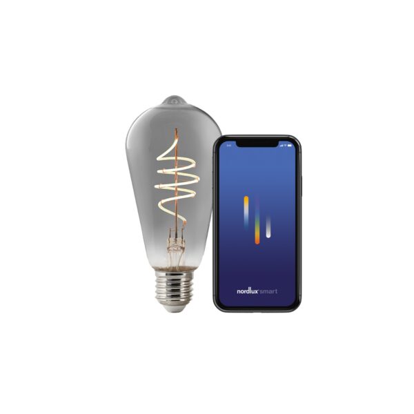 Żarówka LED Nordlux SMART E27 ST64 1800 K 100 lm — dymiona, 2280022747