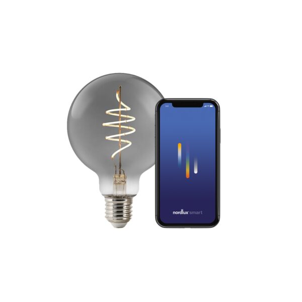 Żarówka LED Nordlux SMART E27 G95 1800 K 100 lm — dymiona, 2280162747