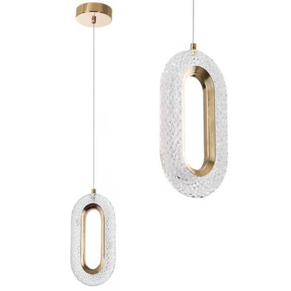 LAMPA WISZĄCA KRYSZTAŁOWA LED G113-1CP Złota