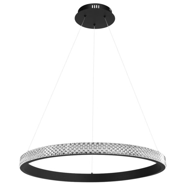 LAMPA SUFITOWA WISZĄCA LED APP1512-CP Black