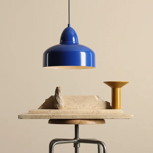 Lampa wisząca nowoczesna Aldex COMO 946G25 kobaltowa 1×E27