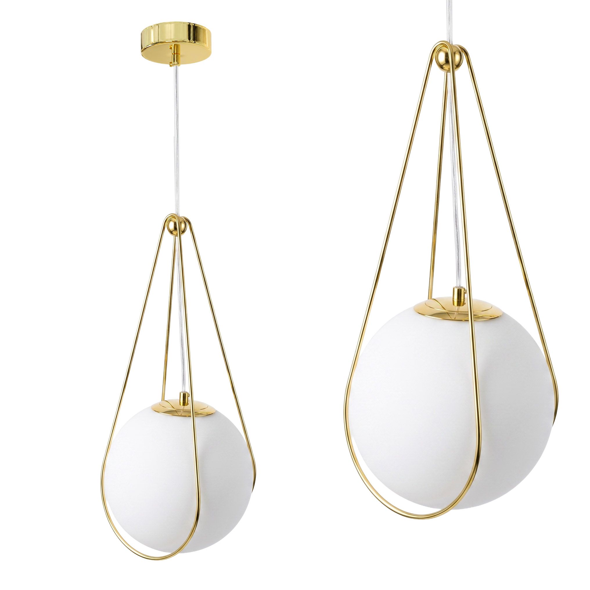 LAMPA SUFITOWA WISZĄCA APP1793-1CP 20cm Złota