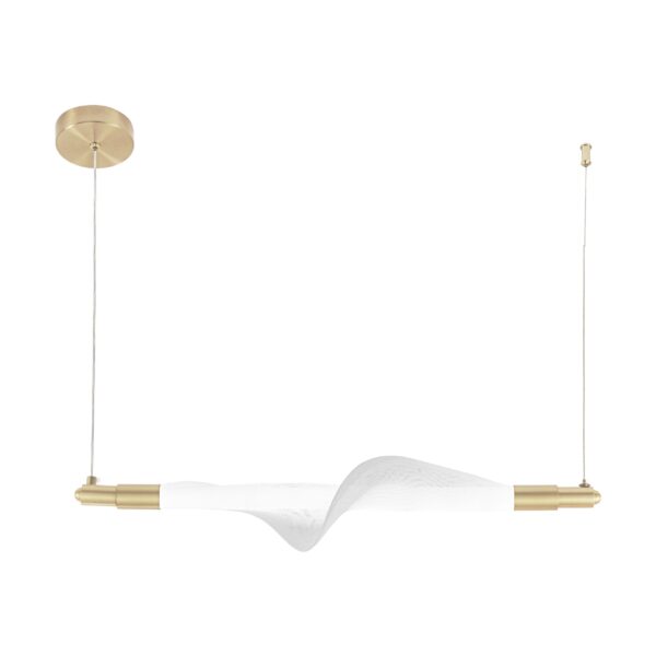 LAMPA WISZĄCA LED G011-CP BIAŁY/ZŁOTY