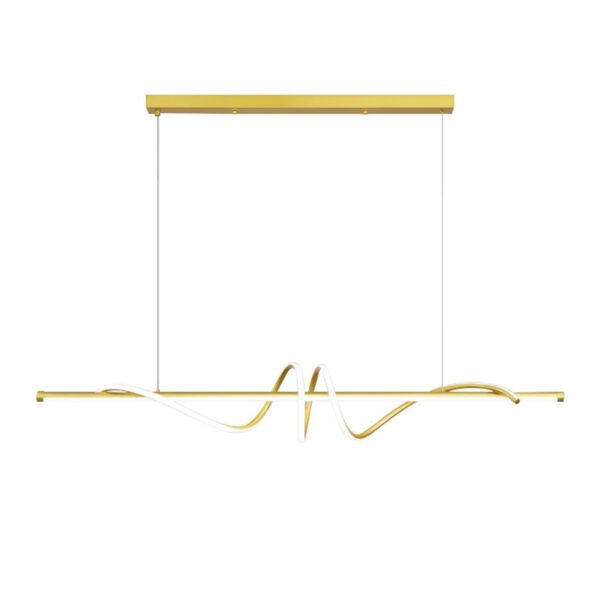 LAMPA SUFITOWA WISZĄCA LED LHJ024-CP 120 cm ZŁOTA