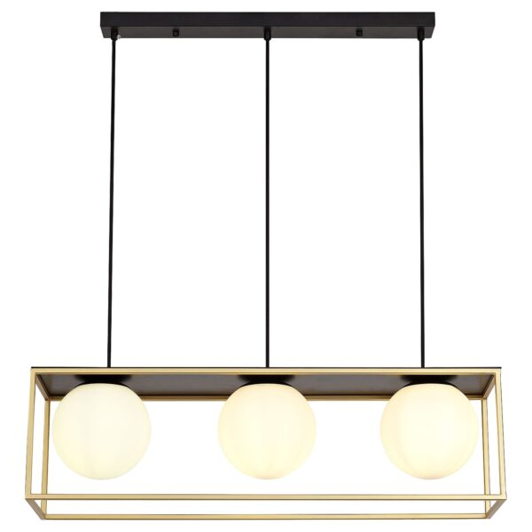 Lampa sufitowa Czarno Złota APP1164-3CP