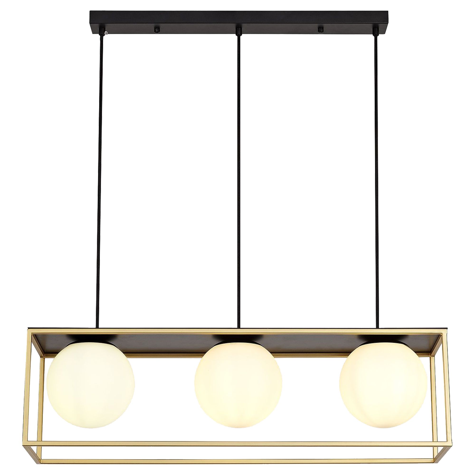 Lampa sufitowa Czarno Złota APP1164-3CP