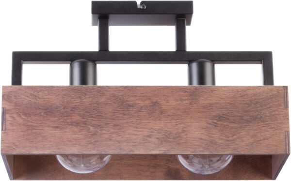 Plafon loftowy DAKOTA 2 BRĄZ, 2 × E27 – Sigma Lighting 31742