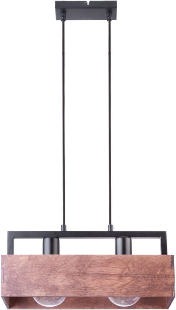 Lampa wisząca loftowa DAKOTA 2 BRĄZ, 2 × E27 – Sigma Lighting 31748