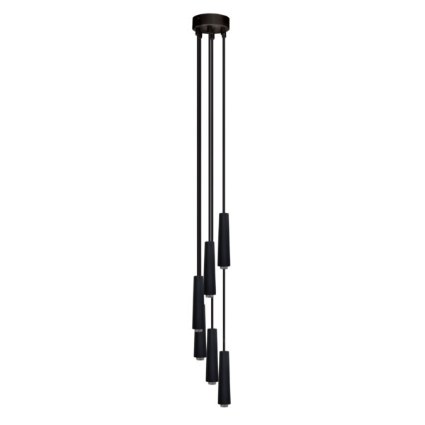 Lampa wisząca Antigo SURA 6 – czarna – 5122