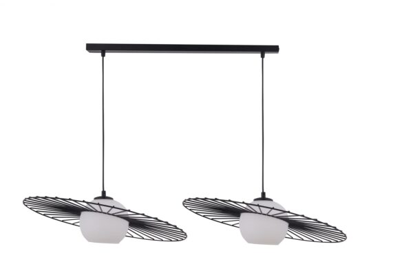 Lampa wisząca minimalistyczna SOL 2 czarny, 2 × E27 – Sigma Lighting 32040