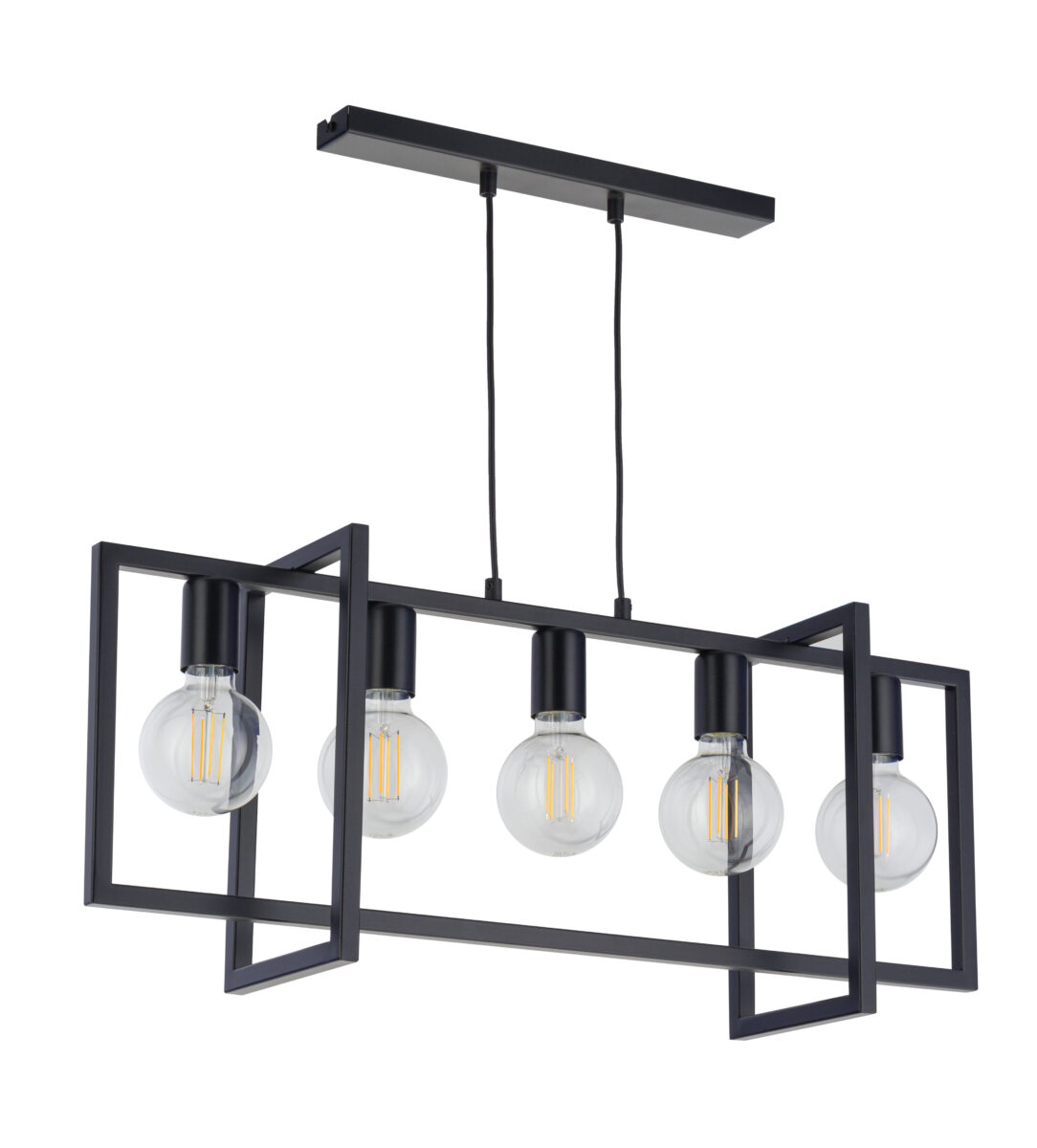 Lampa wisząca industrialna EDEN 5 czarny, 5 × E27 – Sigma Lighting 32237