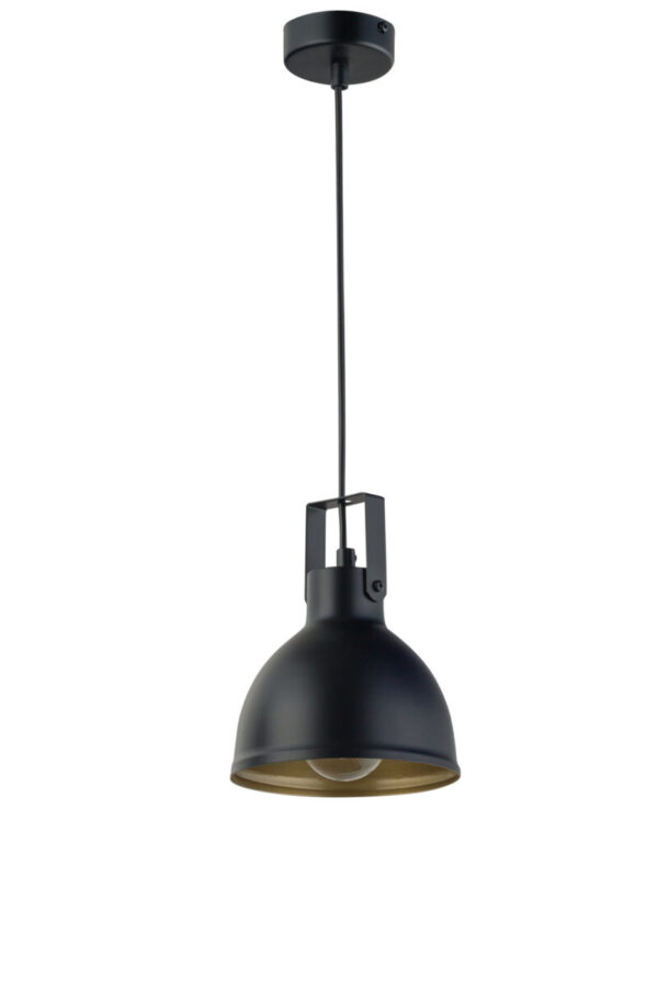 Lampa wisząca loftowa MARS 1 czarny/złoty, 1 × E27 – Sigma Lighting 32256