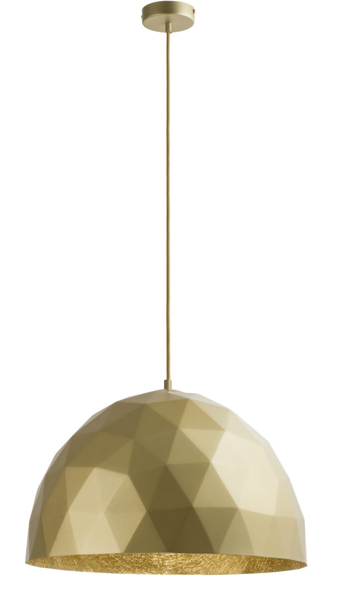 Lampa wisząca w stylu glamour DIAMENT L złoty, 1 × E27 – Sigma Lighting 32302 - obrazek 2
