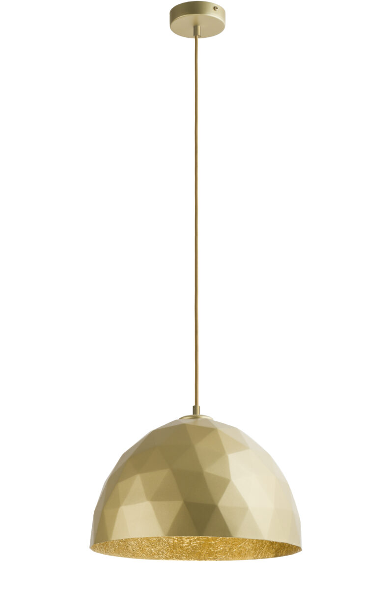 Lampa wisząca w stylu glamour DIAMENT M złoty, 1 × E27 – Sigma Lighting 32303