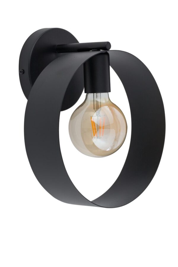 Kinkiet nowoczesny HAPPY czarny, 1 × E27 – Sigma Lighting 32304